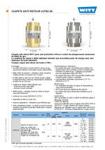 Clapet Anti Retour Ultra30 F
