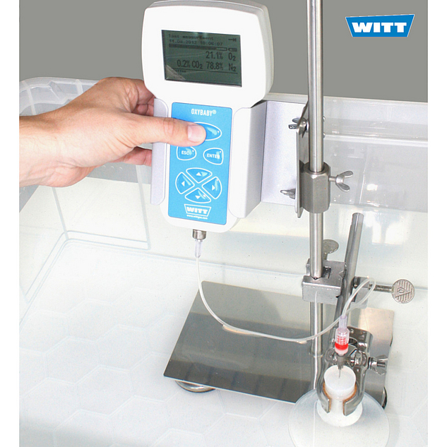 WITT Gas analyser Oxybaby with tube and needle