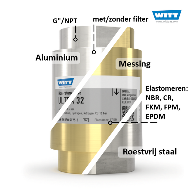 WITT Gas terugslagklep ULTRA 32