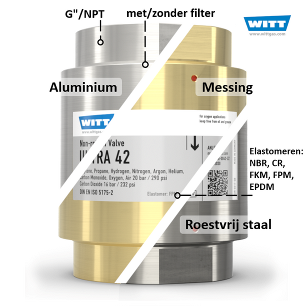 WITT Gas terugslagklep ULTRA 42